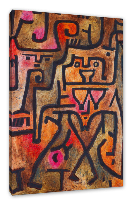 Pixxprint Paul Klee - Waldhexen , Leinwandbild