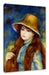 Pierre-Auguste Renoir - Mädchen mit Strohhut  Leinwanbild Rechteckig