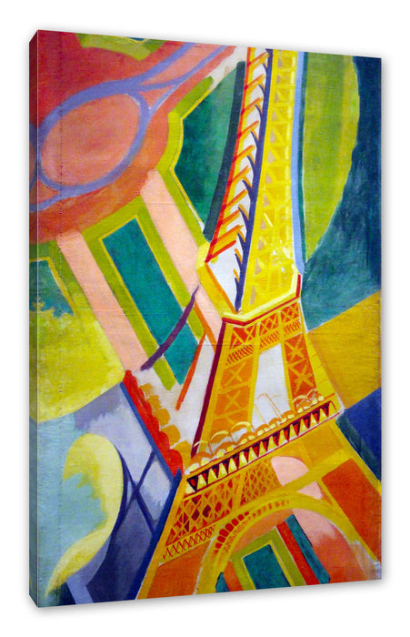 Pixxprint Robert Delaunay - Eiffel-Turm , Leinwandbild