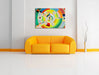 Robert Delaunay - Relief Disques  Leinwandbild im Wohnzimmer Rechteckig