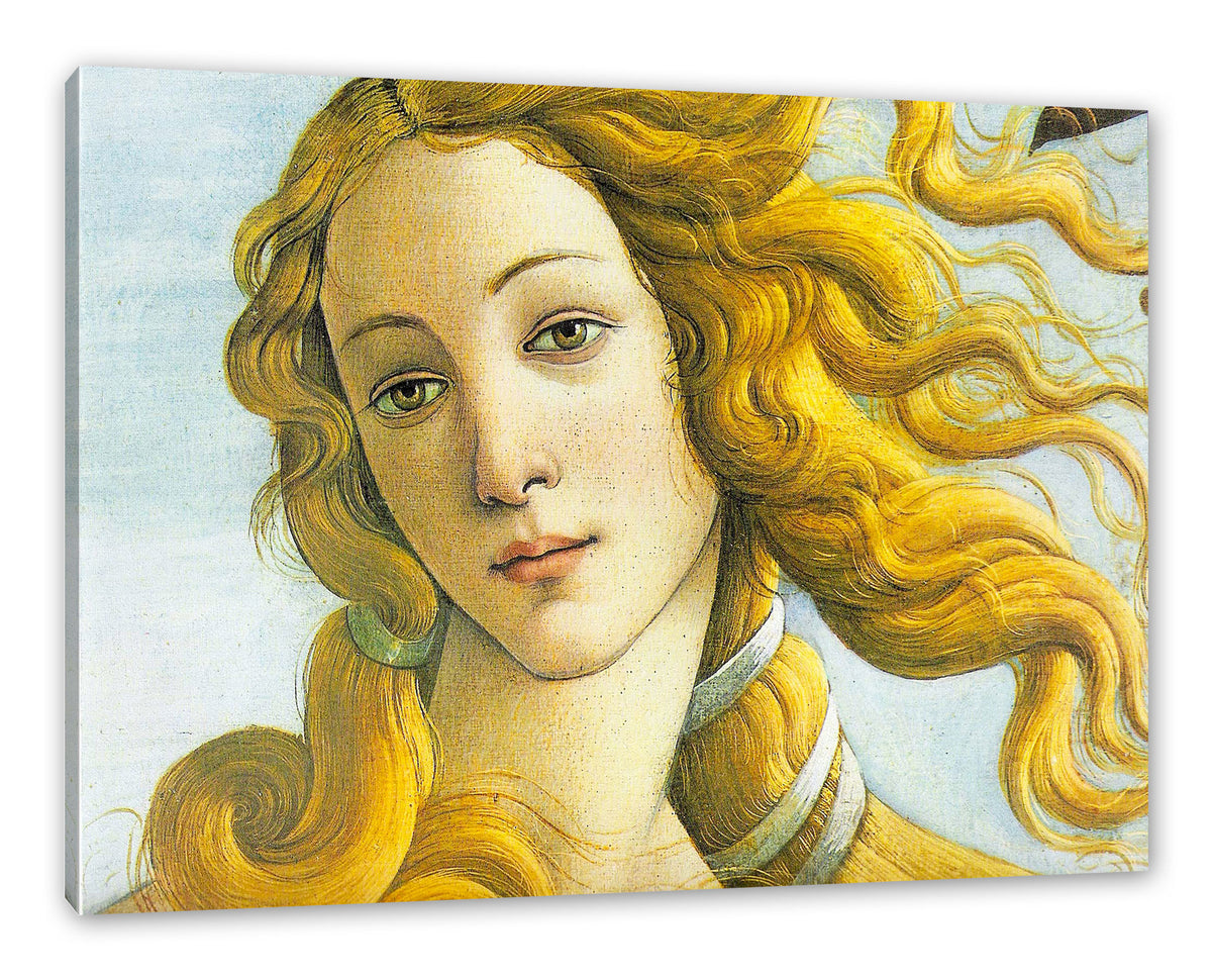 Die Geburt Der Venus Interpretation Sandro Botticelli - Die Geburt der Venus Ausschnitt, Leinwandbild