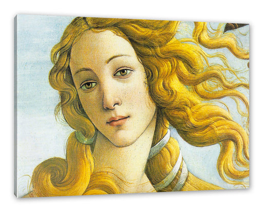 Sandro Botticelli - Die Geburt der Venus Ausschnitt Leinwanbild Rechteckig