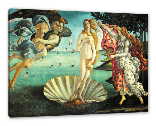 Sandro Botticelli - Die Geburt der Venus  Leinwanbild Rechteckig