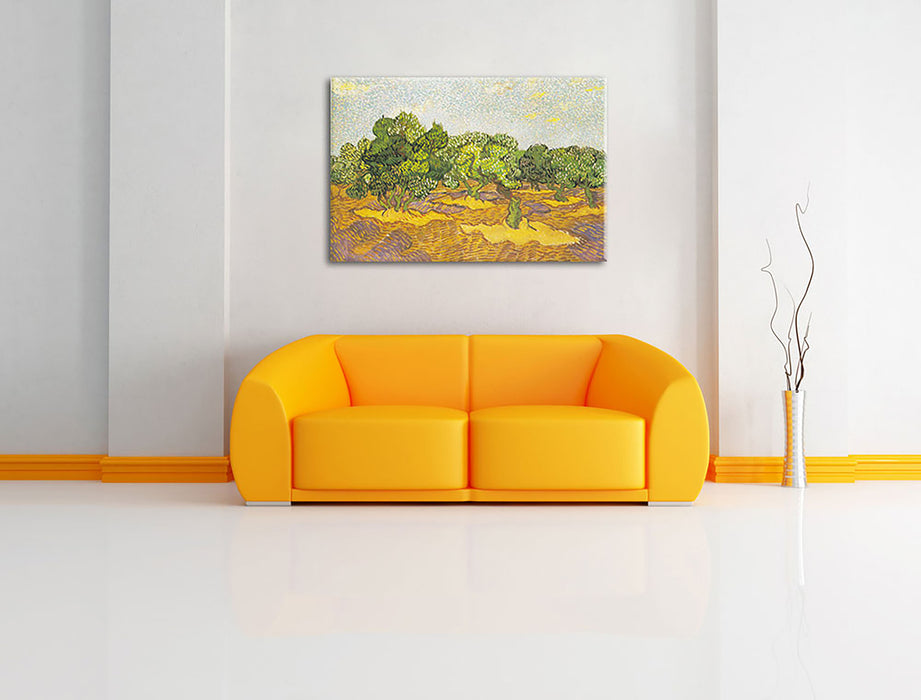 Vincent Van Gogh - Oliven-Bäume II  Leinwandbild im Wohnzimmer Rechteckig