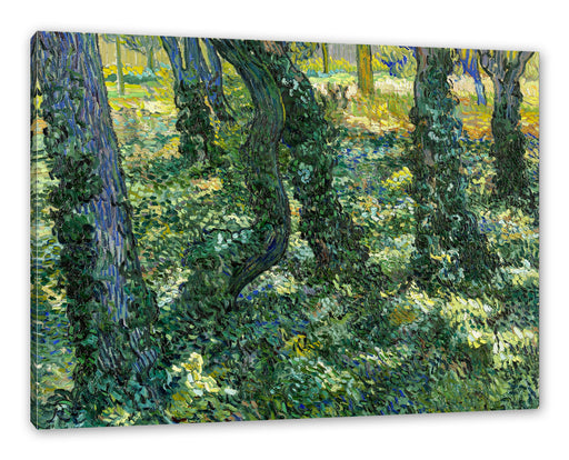 Vincent Van Gogh - Unterholz  Leinwanbild Rechteckig