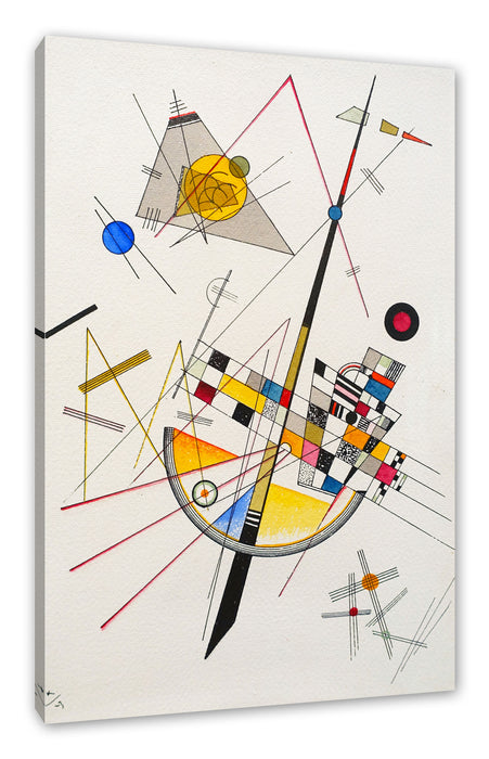 Pixxprint Wassily Kandinsky - Delikate Spannung , Leinwandbild