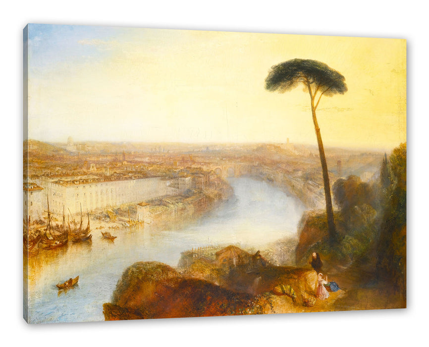 Pixxprint William Turner - ROME FROM MOUNT AVENTINE, Leinwandbild