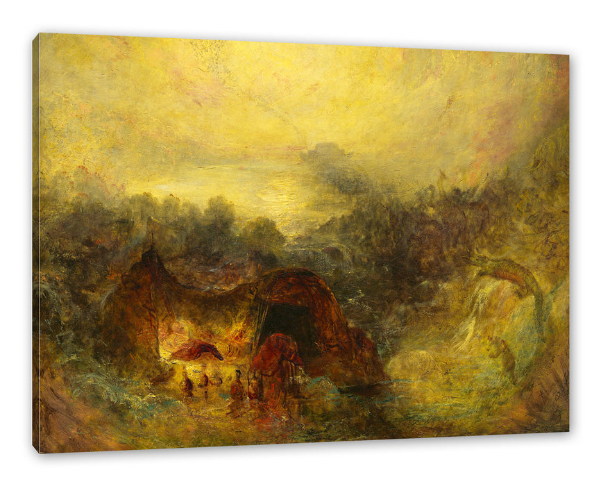 Pixxprint William Turner - The Evening of the Deluge , Leinwandbild