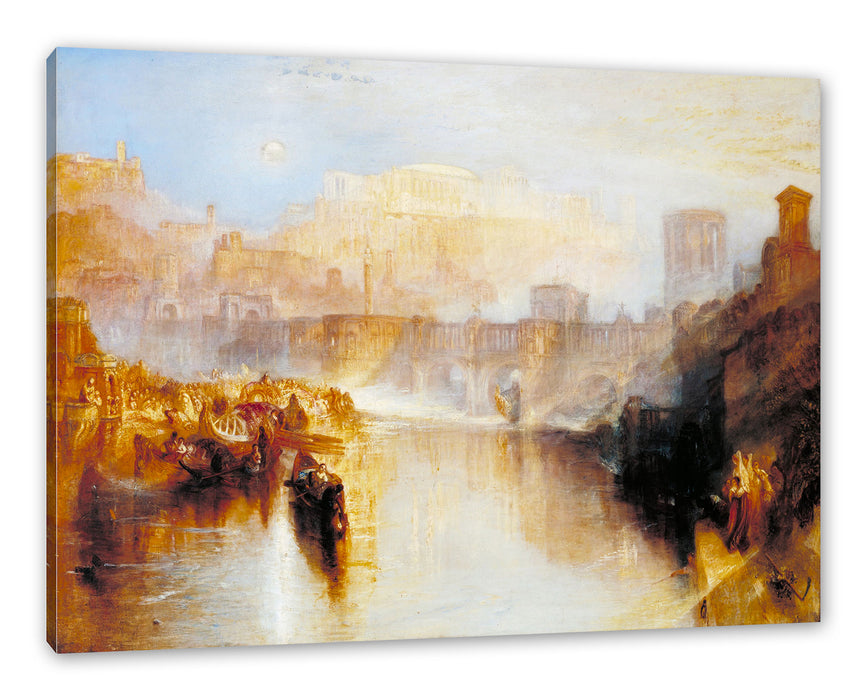 William Turner - Agrippina Landing with the Ashes of Ge Leinwanbild Rechteckig