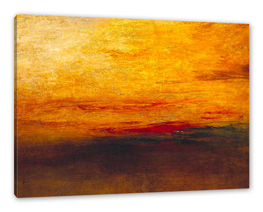 William Turner - Sunset   Leinwanbild Rechteckig