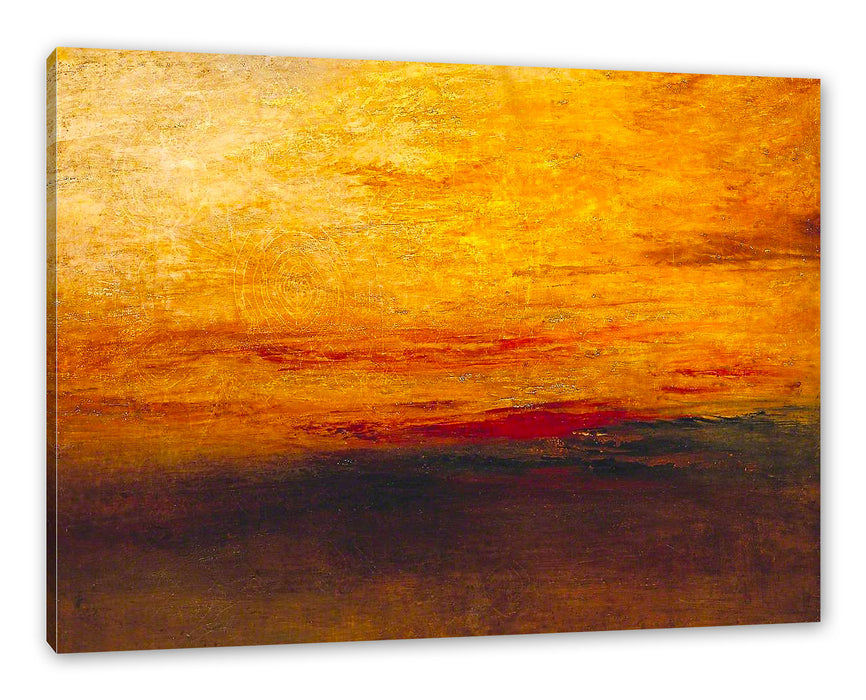 Pixxprint William Turner - Sunset  , Leinwandbild