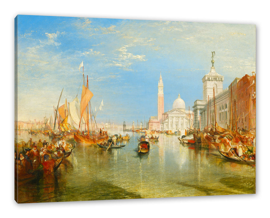Pixxprint William Turner - Venice: The Dogana and San Giorgio Mag, Leinwandbild