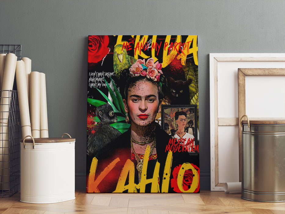 Pop Art  - Frida, Leinwandbild