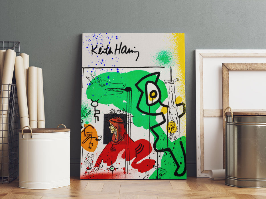 Pop Art  - Keith Scribble Art I, Leinwandbild