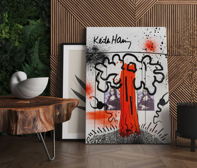 Pop Art  - Keith Scribble Mona II, Leinwandbild