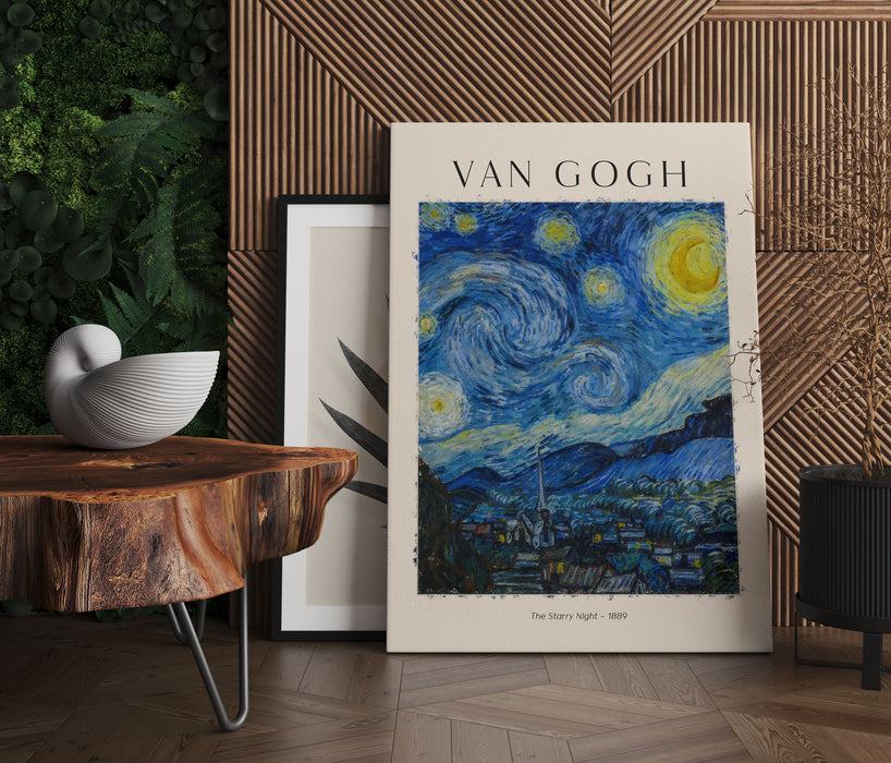 Art Portrait  - Gogh - Sternennacht, Leinwandbild