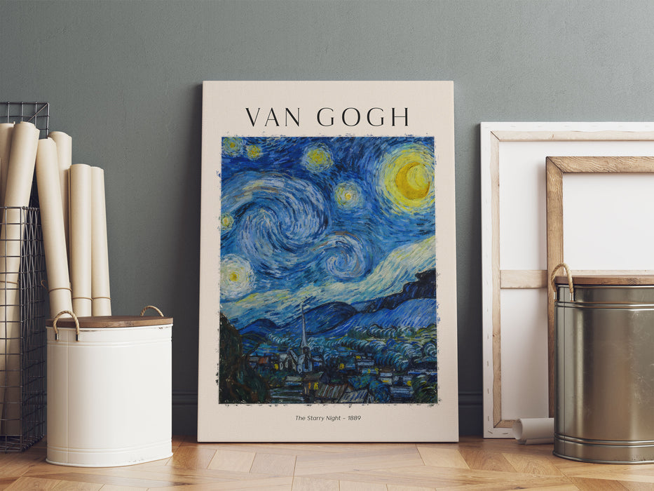 Art Portrait  - Gogh - Sternennacht, Leinwandbild