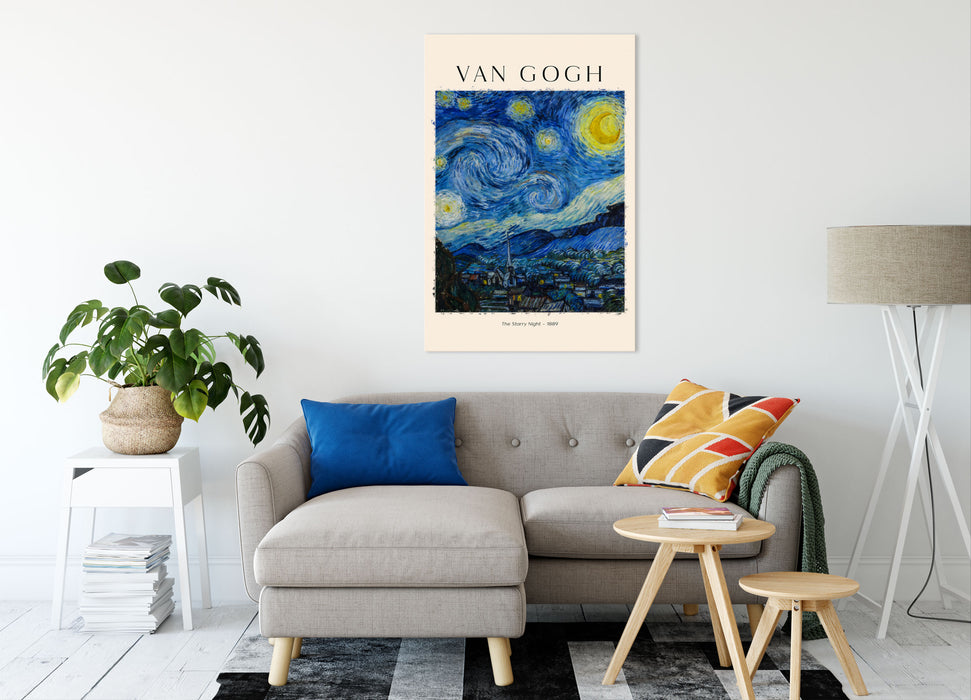 Art Portrait  - Gogh - Sternennacht, Leinwandbild