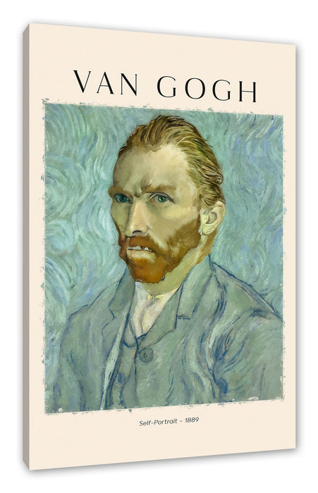 Pixxprint Art Portrait - Van Gogh - Selbstportrait I, Leinwandbild