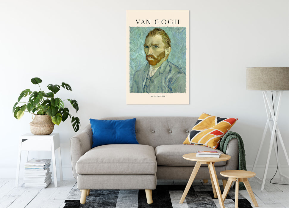 Art Portrait  - Van Gogh - Selbstportrait I, Leinwandbild