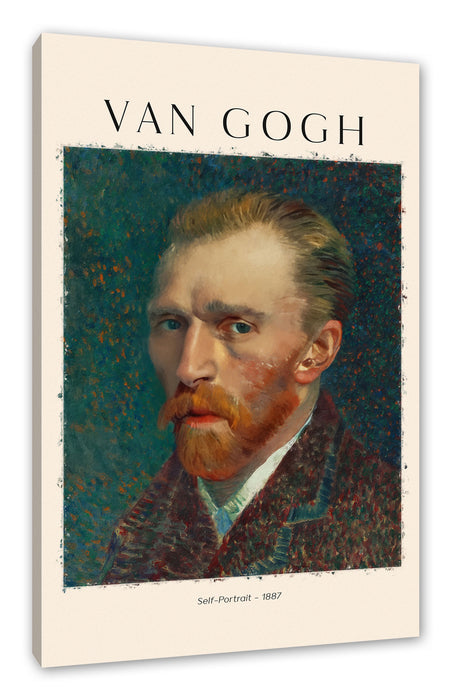 Pixxprint Art Portrait - Van Gogh - Selbstportrait II, Leinwandbild