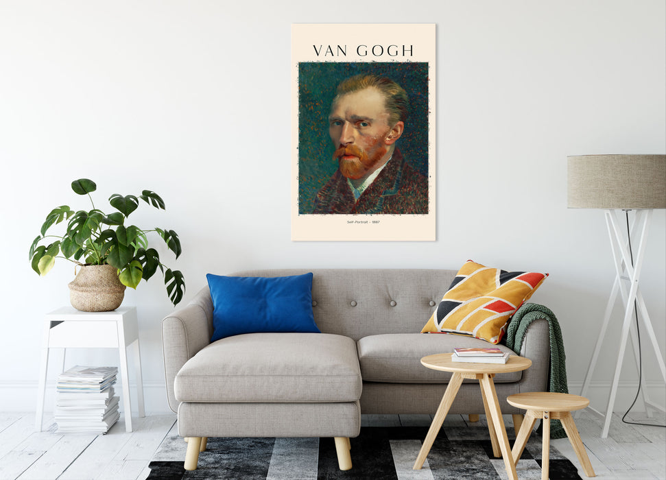 Art Portrait  - Van Gogh - Selbstportrait II, Leinwandbild