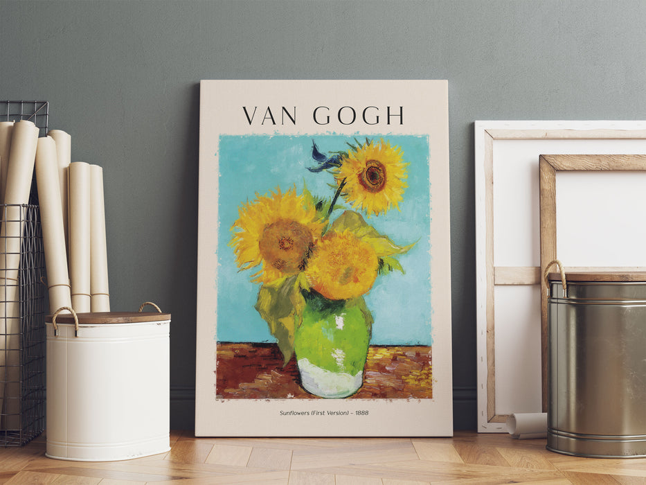 Art Portrait  - Van Gogh - Sonnenblumen, Leinwandbild