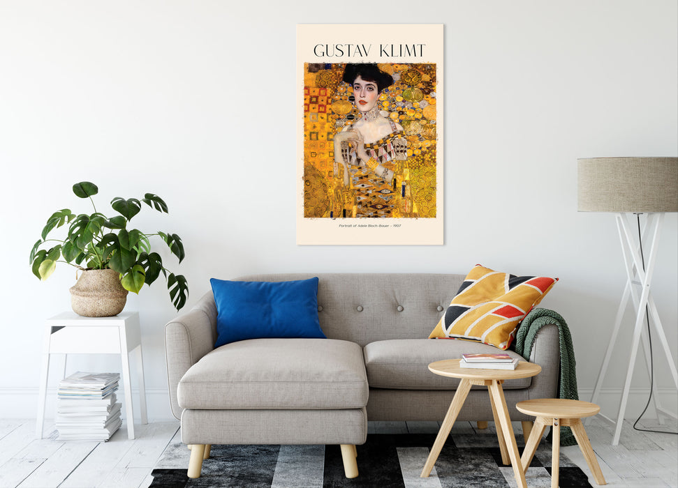 Art Portrait  - Gustav Klimt - Adele Boch-Bauer, Leinwandbild