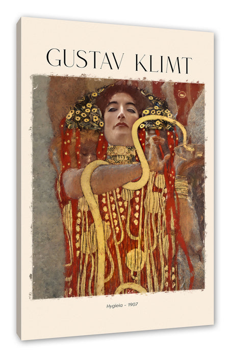 Pixxprint Art Portrait - Gustav Klimt - Hygieia, Leinwandbild