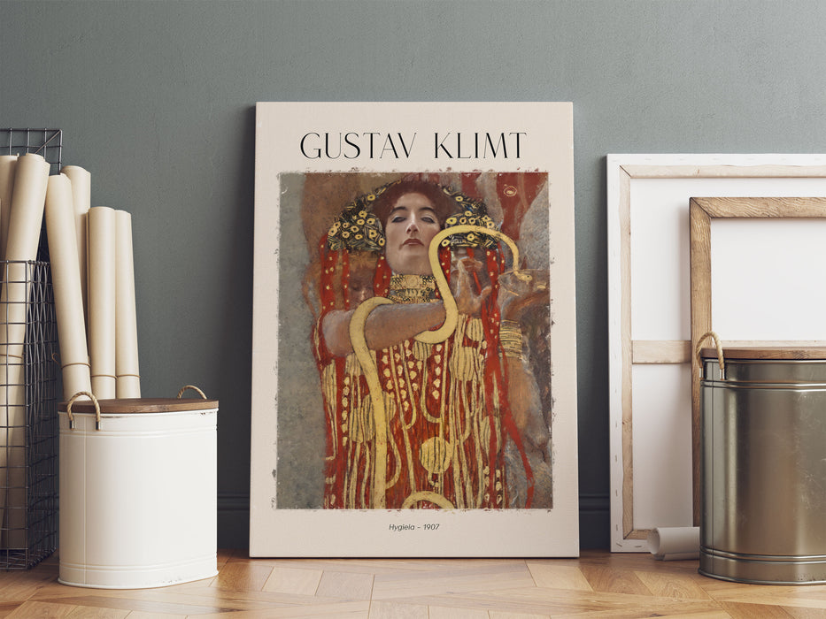 Art Portrait  - Gustav Klimt - Hygieia, Leinwandbild