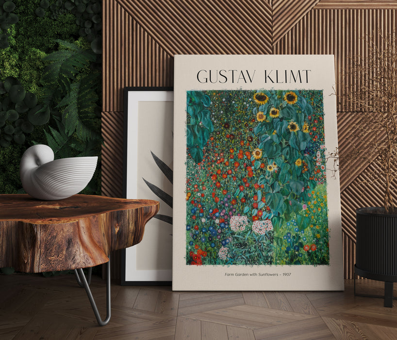 Art Portrait  - Gustav Klimt - Bauerngarten, Leinwandbild