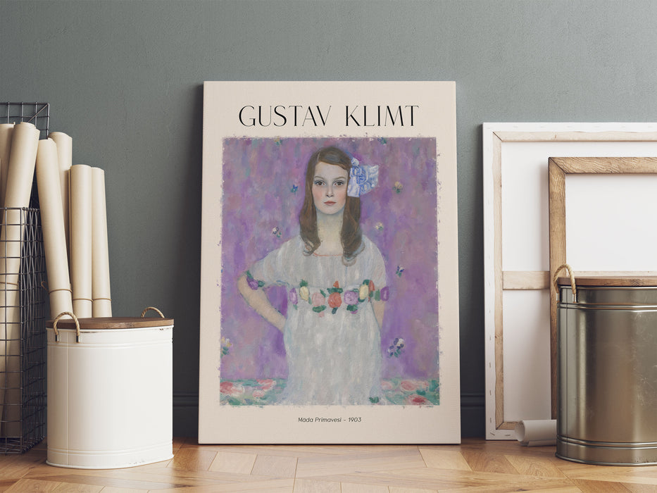 Art Portrait  - Gustav Klimt - Mäda Primavesi, Leinwandbild