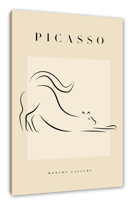 Pixxprint Picasso Art Collection - Katze, Leinwandbild