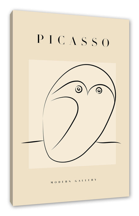 Pixxprint Picasso Art Collection - Die Eule, Leinwandbild