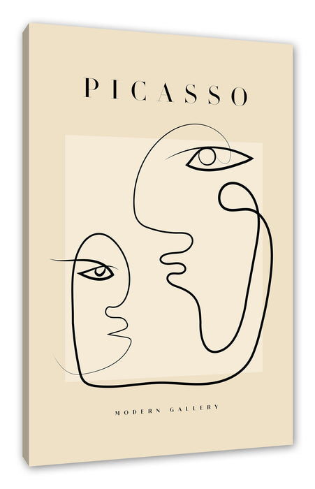 Pixxprint Picasso Art Collection - Gesichter, Leinwandbild