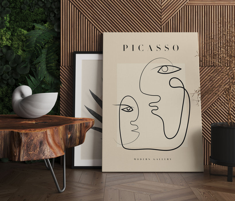 Picasso Art Collection  - Gesichter, Leinwandbild