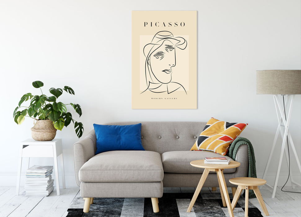 Picasso Art Collection  - Gesicht , Leinwandbild