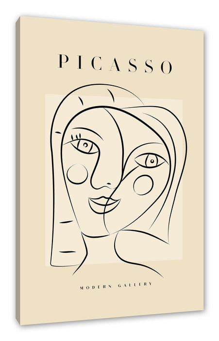 Pixxprint Picasso Art Collection - Gesicht I, Leinwandbild