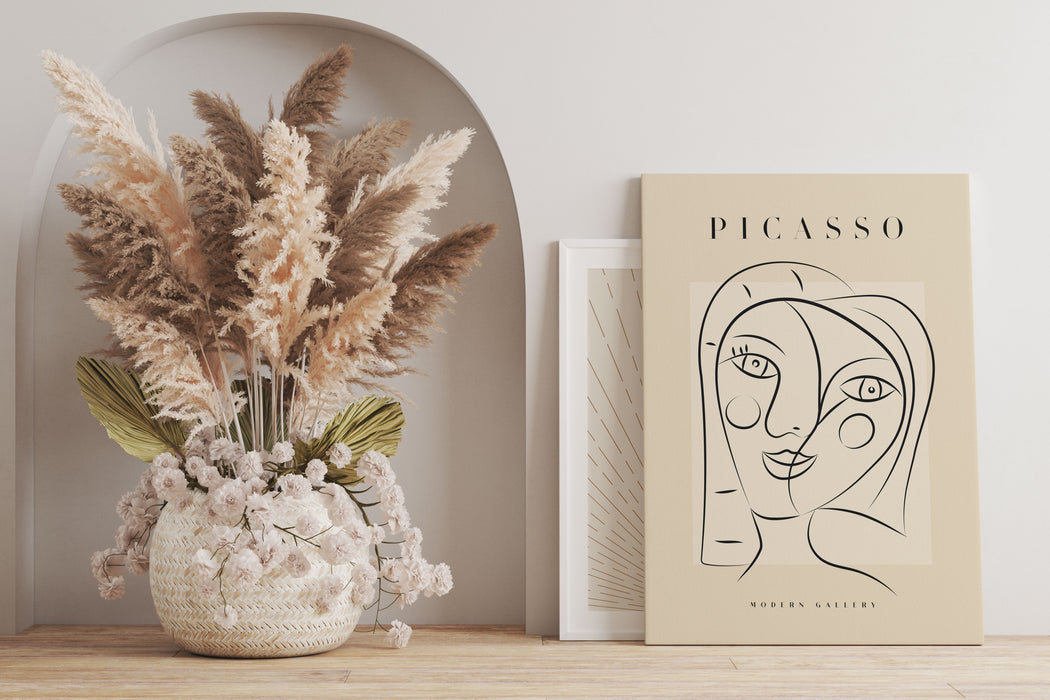 Picasso Art Collection  - Gesicht I, Leinwandbild