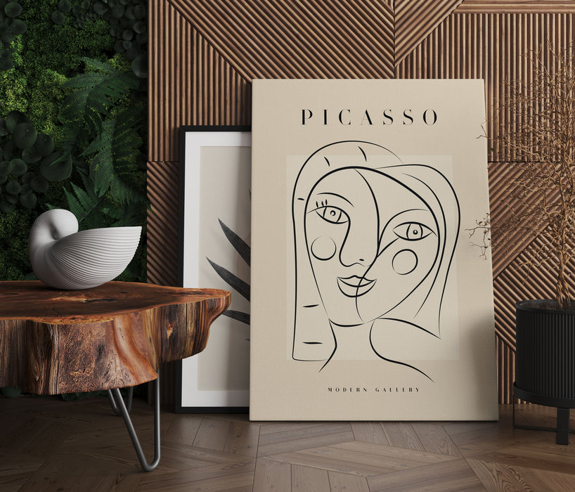 Picasso Art Collection  - Gesicht I, Leinwandbild