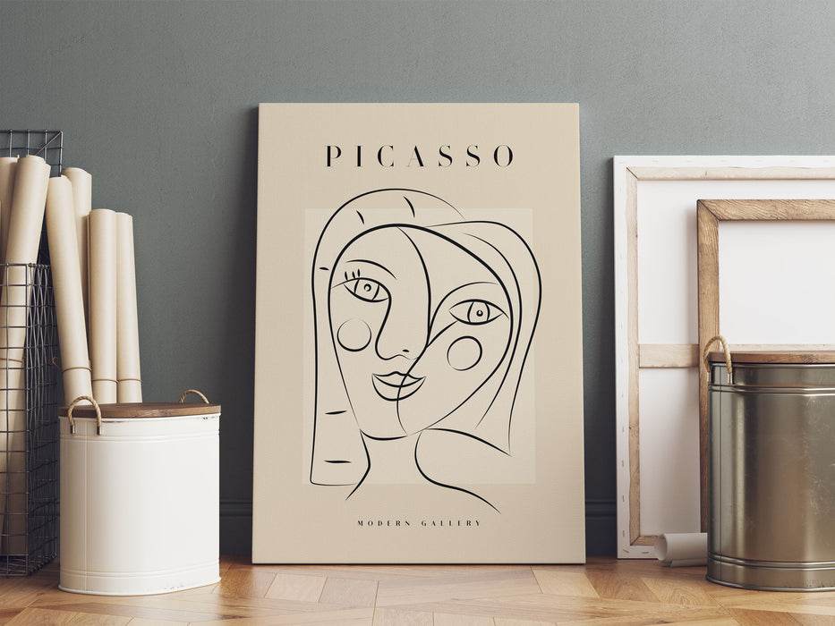 Picasso Art Collection  - Gesicht I, Leinwandbild