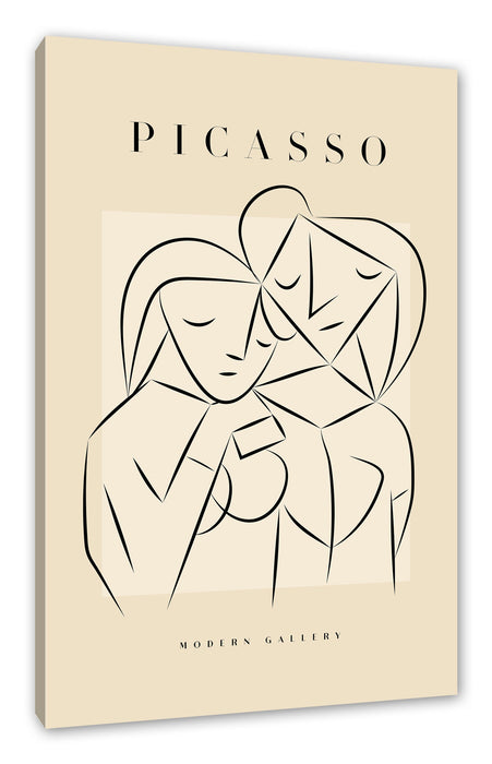 Pixxprint Picasso Art Collection - Zwei Frauen I, Leinwandbild