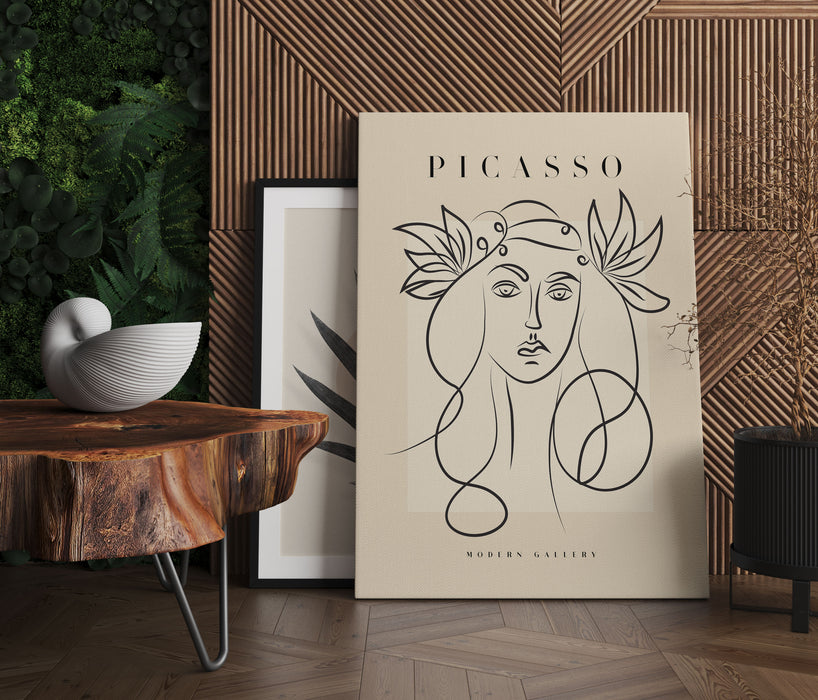 Picasso Art Collection  - Gesicht II, Leinwandbild