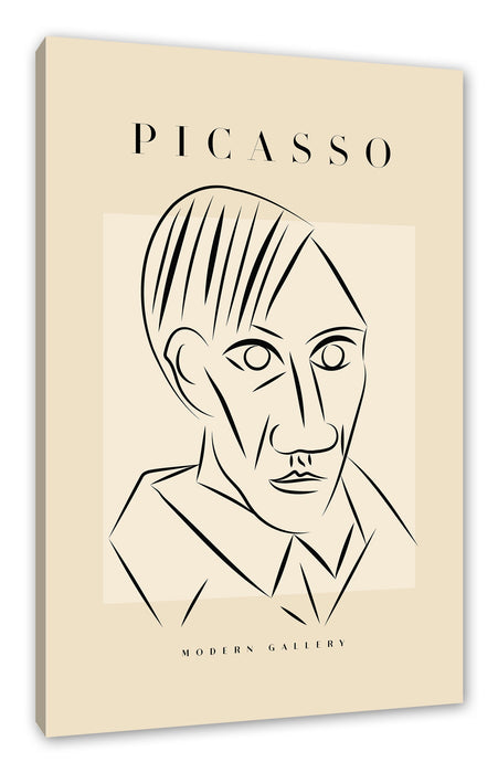 Pixxprint Picasso Art Collection - Mann I, Leinwandbild