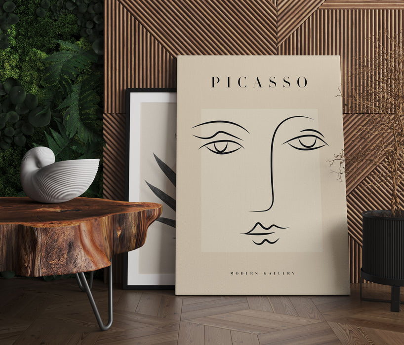 Picasso Art Collection  - Frauengesicht I, Leinwandbild