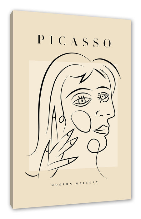 Pixxprint Picasso Art Collection - Frauengesicht II, Leinwandbild