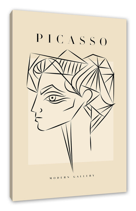 Pixxprint Picasso Art Collection - Kopf, Leinwandbild