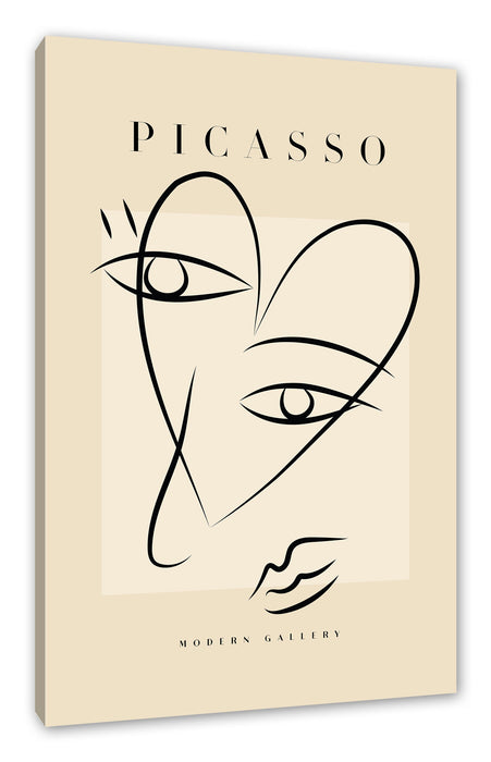 Pixxprint Picasso Art Collection - Augen, Leinwandbild