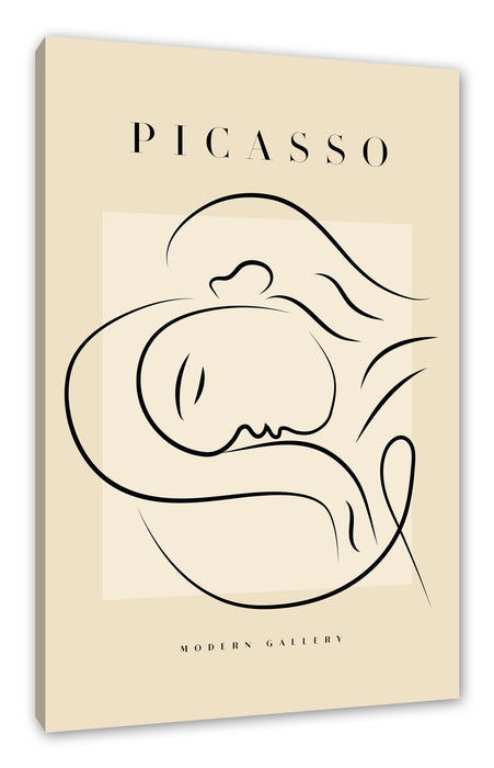 Pixxprint Picasso Art Collection - Frau liegend, Leinwandbild