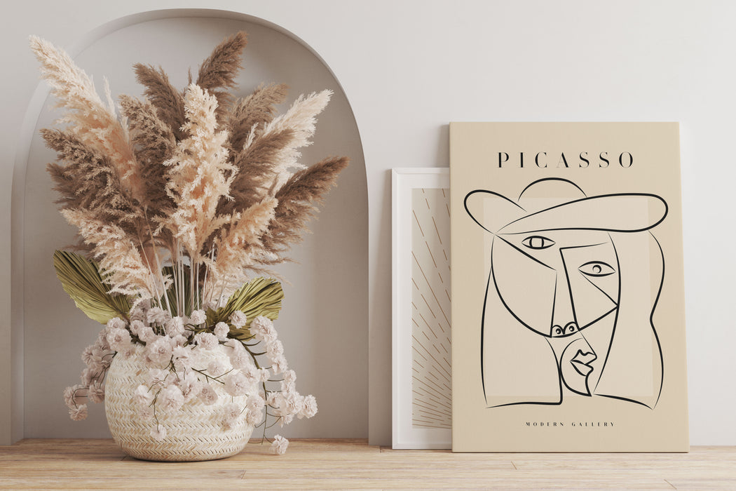 Picasso Art Collection  - Gesicht IV, Leinwandbild